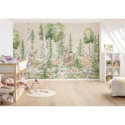 KOMAR Kuschelige Freunde Fototapete - 400x250cm - Kinderzimmer Dekor KOMAR Kuschelige Freunde Fototapete - 400x250cm - Kinderzimmer Dekor