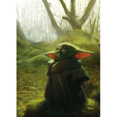 KOMAR Mandalorian Grogu Acrilico Murale - Decorazione Cameretta KOMAR Mandalorian Grogu Acrilico Murale - Decorazione Cameretta