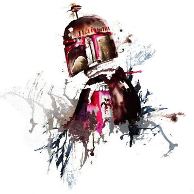 KOMAR Boba Fett Watercolor Star Wars Tapeten - Wandbild KOMAR Boba Fett Watercolor Star Wars Tapeten - Wandbild