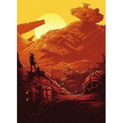 KOMAR Star Wars Jakku Niszczyciel Gwiazd - Mural Na Ścianę KOMAR Star Wars Jakku Niszczyciel Gwiazd - Mural Na Ścianę