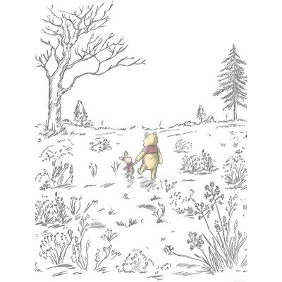 KOMAR Winnie the Pooh Walk Vlies Wallpaper - Kids Room Decor KOMAR Winnie the Pooh Walk Vlies Wallpaper - Kids Room Decor