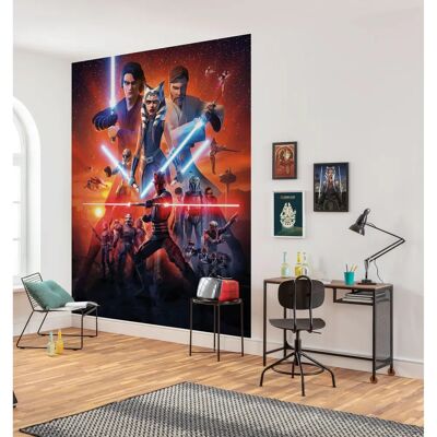 KOMAR Star Wars Clone Mission Wandtapete - Bunt KOMAR Star Wars Clone Mission Wandtapete - Bunt