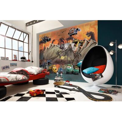 Mural infantil Carros Carosaurus - Decoración para niños Mural infantil Carros Carosaurus - Decoración para niños