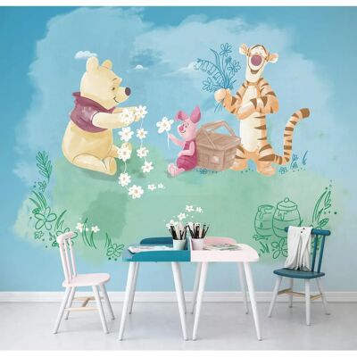 KOMAR Papel Pintado Winnie the Pooh Picnic - 300x280cm - Habitación Infantil KOMAR Papel Pintado Winnie the Pooh Picnic - 300x280cm - Habitación Infantil