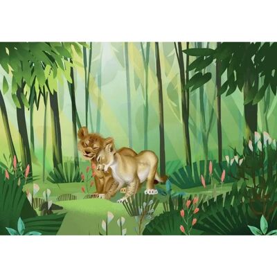 KOMAR Amour Lion King - Mur Mural Disney Cartoon - Publicité KOMAR Amour Lion King - Mur Mural Disney Cartoon - Publicité