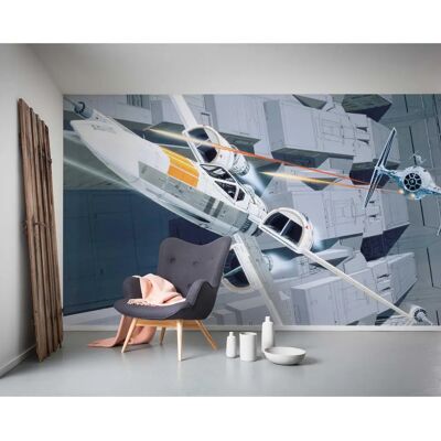 KOMAR Star Wars X-Wing vs TIE-Fighter Papel Pintado - Papel KOMAR Star Wars X-Wing vs TIE-Fighter Papel Pintado - Papel
