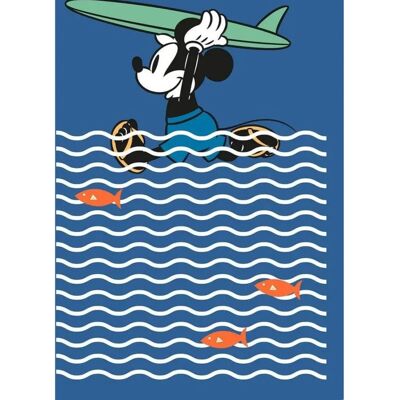 KOMAR Mickey Surfin' Carta da Parati - 200x280cm - Stile Comics KOMAR Mickey Surfin' Carta da Parati - 200x280cm - Stile Comics
