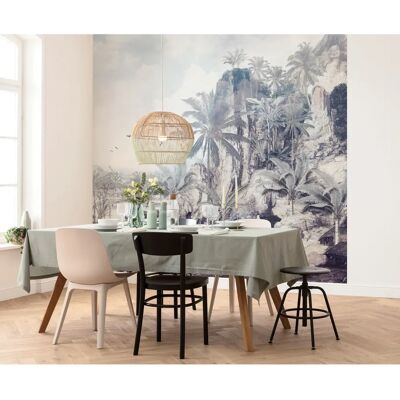 Komar Dreamworld Tapete - Blau/Grau - 300x280cm - Wanddekoration Komar Dreamworld Tapete - Blau/Grau - 300x280cm - Wanddekoration