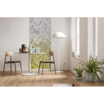 KOMAR Gelbe Fischgräten-Wandbild - 100x250cm KOMAR Gelbe Fischgräten-Wandbild - 100x250cm
