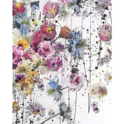 KOMAR Lush Tapete - Bunte Blumen 200x250cm KOMAR Lush Tapete - Bunte Blumen 200x250cm