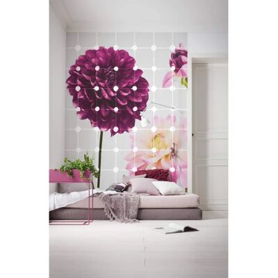 KOMAR Flowers & Dots Vliestapete - Bunt, 200x250 cm KOMAR Flowers & Dots Vliestapete - Bunt, 200x250 cm