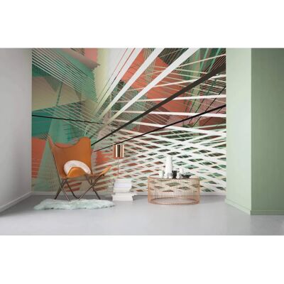 KOMAR Space Grid Autumn Tapete - 400x250cm – Bunt KOMAR Space Grid Autumn Tapete - 400x250cm – Bunt