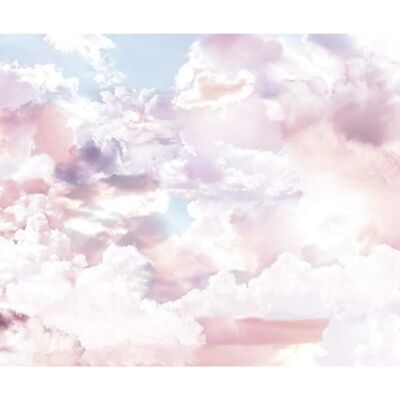 Komar Rosa Wolken Wandtapete - Wandbild für Wohnzimmer Komar Rosa Wolken Wandtapete - Wandbild für Wohnzimmer