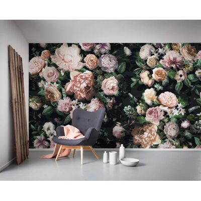 KOMAR Victoria Black Panel Tapete - Blumen, Mehrfarbig, 4m x 2.5m KOMAR Victoria Black Panel Tapete - Blumen, Mehrfarbig, 4m x 2.5m