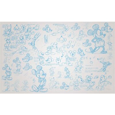 KOMAR Mickey Sketches Tapiz de Pared - Arte Cómica Disney KOMAR Mickey Sketches Tapiz de Pared - Arte Cómica Disney