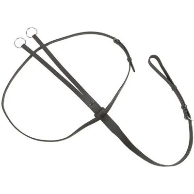 Kavalkade Leder-Martingal mit Ringen - Schwarz - Voll Kavalkade Leder-Martingal mit Ringen - Schwarz - Voll