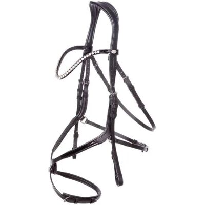 Kavalkade Lucia Reithalfter - Verstellbares Leder - Schwarz Kavalkade Lucia Reithalfter - Verstellbares Leder - Schwarz