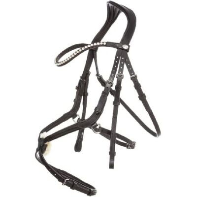 Kavalkade Lucia Reithalfter - Verstellbares Leder - Schwarz Kavalkade Lucia Reithalfter - Verstellbares Leder - Schwarz