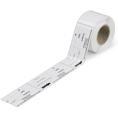 WAGO 210-801 Étiquettes - Transfert thermique - 70x33mm - Blanc - 500 pcs WAGO 210-801 Étiquettes - Transfert thermique - 70x33mm - Blanc - 500 pcs