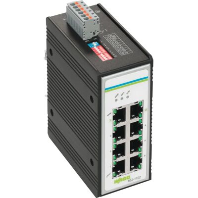 WAGO 852-1102 Industrieller Ethernet-Switch - 8 Ports - Schwarz WAGO 852-1102 Industrieller Ethernet-Switch - 8 Ports - Schwarz