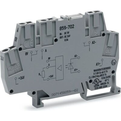 WAGO - 859-702 - 5V DC Eingang - 0-24V Ausgang - Optokoppler Modul WAGO - 859-702 - 5V DC Eingang - 0-24V Ausgang - Optokoppler Modul