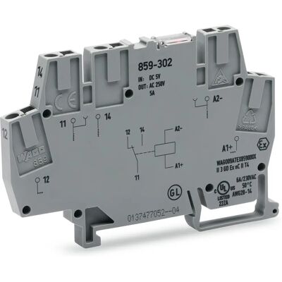 WAGO 859-304 - Bloc de relais - 24V DC, 1W, 250VAC, 5A - Publicité WAGO 859-304 - Bloc de relais - 24V DC, 1W, 250VAC, 5A - Publicité