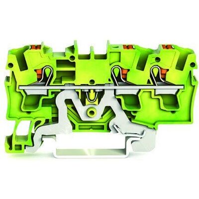 Terminal Wago 2204-1307 - Verde, Amarillo - Protección 3 Conductores Terminal Wago 2204-1307 - Verde, Amarillo - Protección 3 Conductores