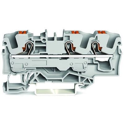 Terminal Wago 2206-1301 - 3 Conductores - Gris Terminal Wago 2206-1301 - 3 Conductores - Gris