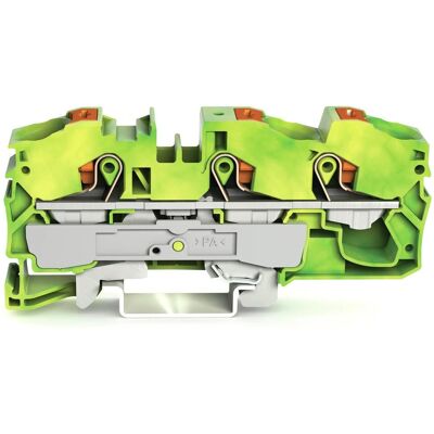Terminal WAGO 2216-1307 - Verde, Amarillo - Protección para 3 conductores Terminal WAGO 2216-1307 - Verde, Amarillo - Protección para 3 conductores
