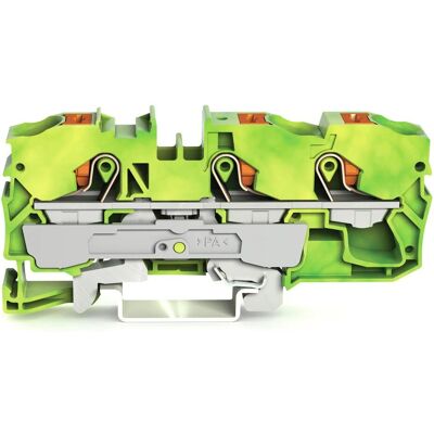 Bornes WAGO 2210-1307 - Vert, Jaune, 3 Conducteurs Bornes WAGO 2210-1307 - Vert, Jaune, 3 Conducteurs