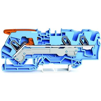 Terminal WAGO 2106-1304 - 3 Conductores, Azul Terminal WAGO 2106-1304 - 3 Conductores, Azul