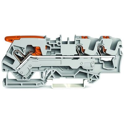 Bloque de Terminal Wago 2106-5301 Gris - 3 Conductores 6mm² Bloque de Terminal Wago 2106-5301 Gris - 3 Conductores 6mm²