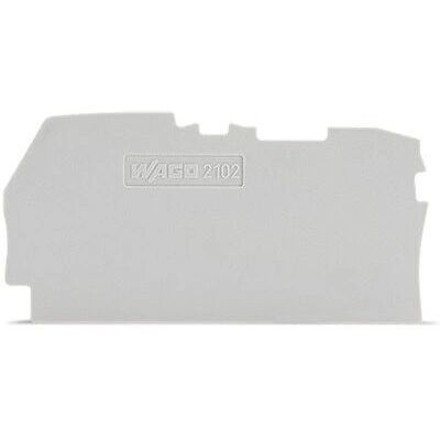 Wago 2102-1291 Placa de terminal y entre, gris - 25 pcs Wago 2102-1291 Placa de terminal y entre, gris - 25 pcs