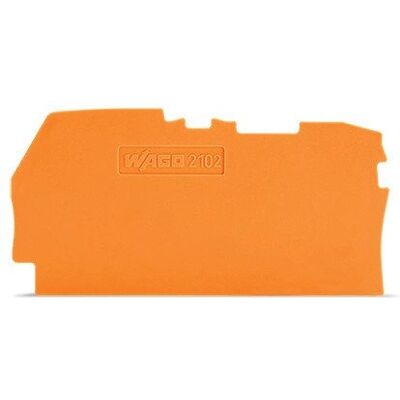 Wago 2102-1292 Orange Abschluss Zwischenplatte - 25 Stück Wago 2102-1292 Orange Abschluss Zwischenplatte - 25 Stück