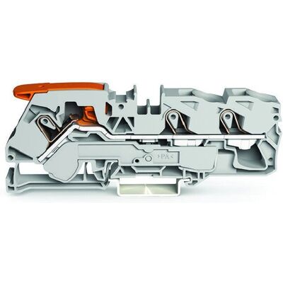 Wago 2116-1301 Terminal - 3 Conductores, Gris Wago 2116-1301 Terminal - 3 Conductores, Gris