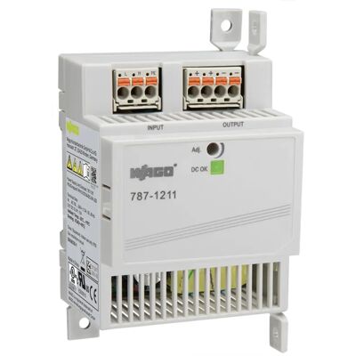 WAGO 787-1211 Fuente de alimentación - 12V 5A - Compacto, Montaje en carril DIN WAGO 787-1211 Fuente de alimentación - 12V 5A - Compacto, Montaje en carril DIN