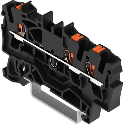 WAGO 2202-1305 - Morsetto di passaggio a 3 conduttori - Nero WAGO 2202-1305 - Morsetto di passaggio a 3 conduttori - Nero