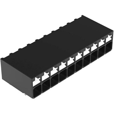 WAGO 2086-1210 Terminal PCB - 10 Pólos, Negro WAGO 2086-1210 Terminal PCB - 10 Pólos, Negro