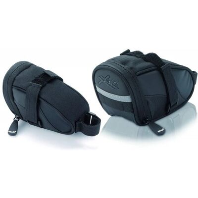 XLC Black/Anthracite Saddlebags - 15x7.5x9cm - 0.45L XLC Black/Anthracite Saddlebags - 15x7.5x9cm - 0.45L