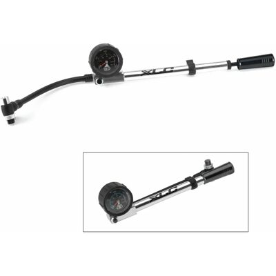 XLC Bike Pump - HighAir Pro - 28 bar - Suspension - Black & Silver XLC Bike Pump - HighAir Pro - 28 bar - Suspension - Black & Silver