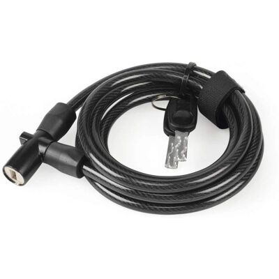 Sykkellås XLC LO-L14 - Spiral kabel 180cm, Svart Sykkellås XLC LO-L14 - Spiral kabel 180cm, Svart