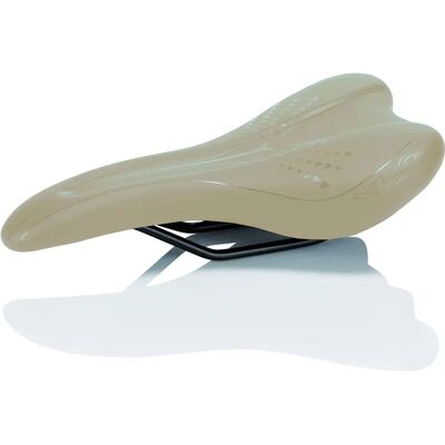 XLC Everyday III Trekking Bicycle Seat - Ergonomic, Damped, Cream XLC Everyday III Trekking Bicycle Seat - Ergonomic, Damped, Cream