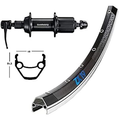 Winora ZX 19 QR TY500 26 Nero/Argento - Ruota di bicicletta Winora ZX 19 QR TY500 26 Nero/Argento - Ruota di bicicletta