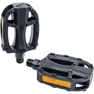 XLC Bike Components Pedals Junior 9/16" Black/Gray with Reflectors XLC Bike Components Pedals Junior 9/16" Black/Gray with Reflectors