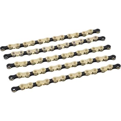 Chaîne XLC pour vélo - 10 vitesses, 144 maillons, Or/Noir Chaîne XLC pour vélo - 10 vitesses, 144 maillons, Or/Noir