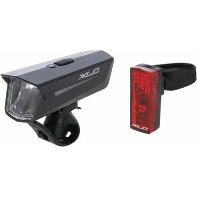 XLC Cykellysæt - CL-S24+Proxima Plus - LED, USB, IP44 XLC Cykellysæt - CL-S24+Proxima Plus - LED, USB, IP44