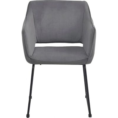 TOM TAILOR HOME T-VELVET ARMCHAIR - Armlehnstuhl, basaltgrau, modern, 2er-Set TOM TAILOR HOME T-VELVET ARMCHAIR - Armlehnstuhl, basaltgrau, modern, 2er-Set
