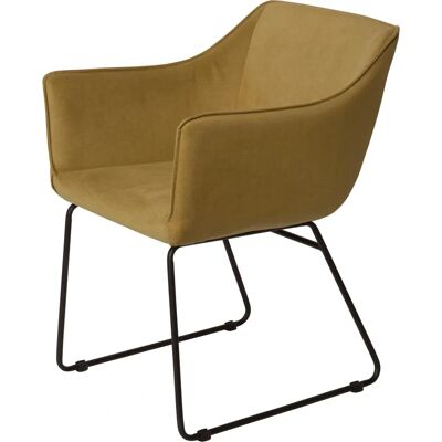 TOM TAILOR HOME Samtarmstuhl - 2 Stück, goldfarben, modernes Design TOM TAILOR HOME Samtarmstuhl - 2 Stück, goldfarben, modernes Design