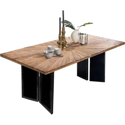 INOSIGN - 180x100 cm - Teak - Schwarz - Dining Table INOSIGN - 180x100 cm - Teak - Schwarz - Dining Table