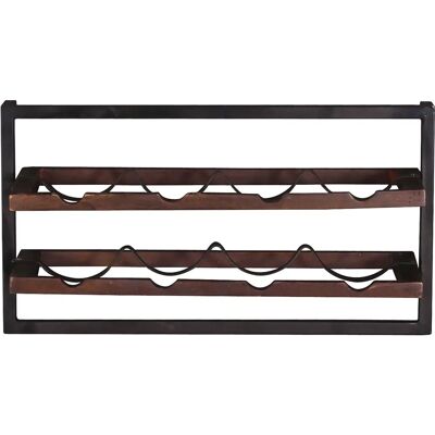 Wandregal SIT Almirah - 65x35x25 cm - Schwarz/Dunkelbraun - Wandmontage Wandregal SIT Almirah - 65x35x25 cm - Schwarz/Dunkelbraun - Wandmontage